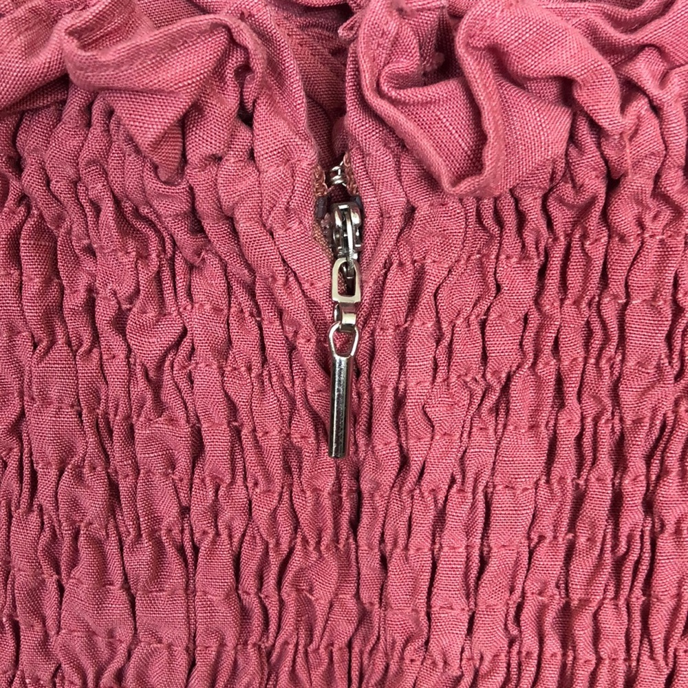 Rebecca Taylor linen sleeveless ruffle wrap dress - Picture 8 of 12